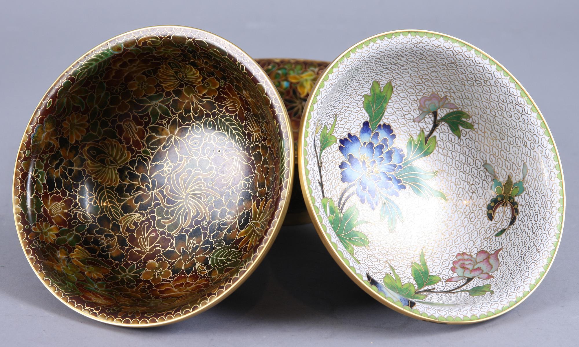 PARTI CLOISONNÉ, 9 delar, 1900-tal.