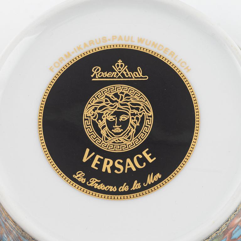 Versace, service parts, 28 pieces, "Les Tresors de la Mer", porcelain, Rosenthal, Germany.