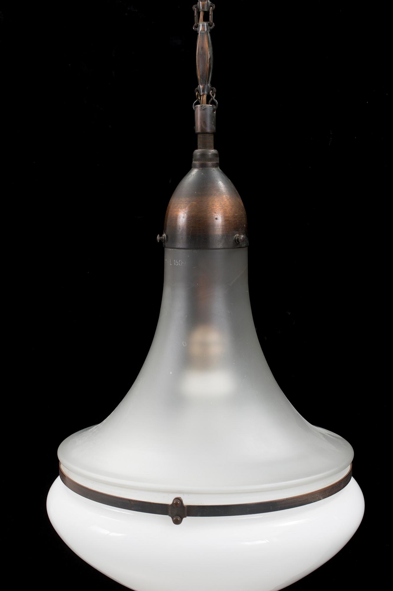 A Peter Behrens ceiling lamp "Luzette" for AEG.