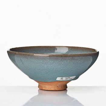 A lavender blue glazed bowl, Junyao, Yuan dynasty.