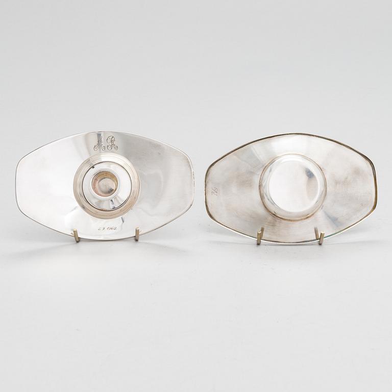 Bertel Gardberg, ljusstakar, ett par, silver, Kultakeskus, Tavastehus 1958.
