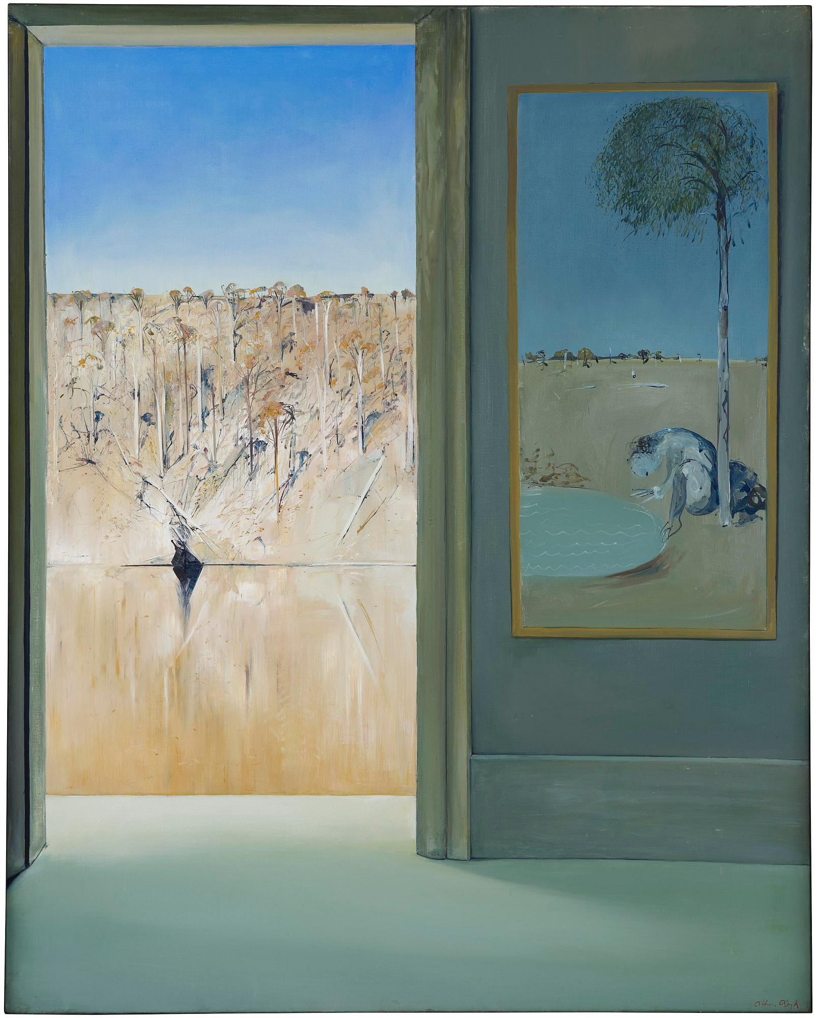 Arthur Boyd, "Interior with open door (Shoalhaven)”.