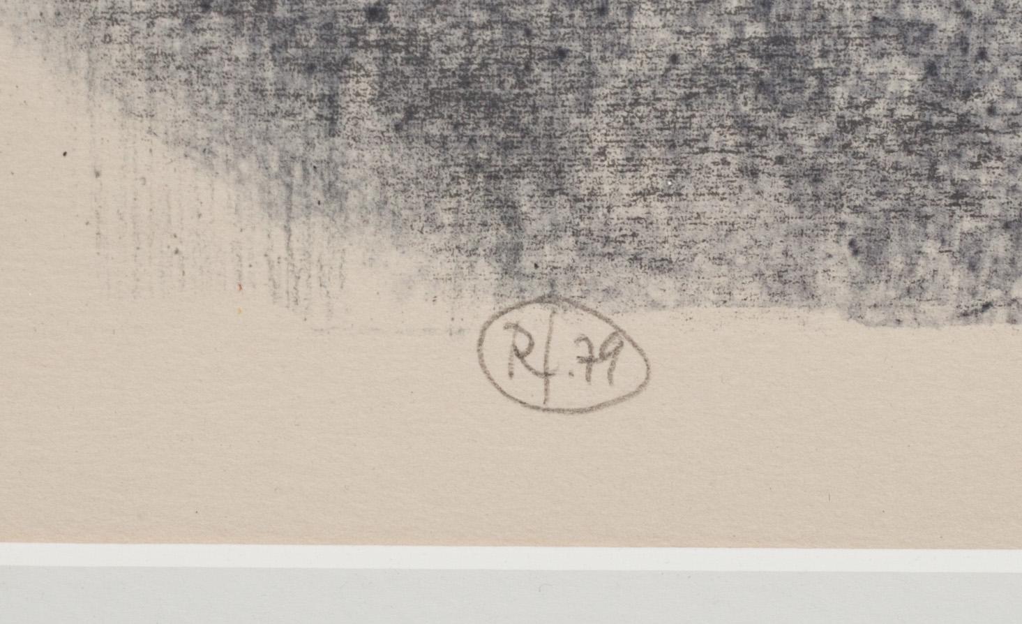 ROJ FRIBERG, färglitografi, Provtryck. Monogramsignerad. -79.