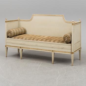 An early 19th century Gustavian sofa.