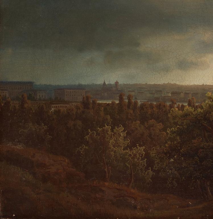 Carl Johan Fahlcrantz, Sunset over Stockholm.