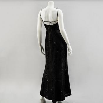 LARS WALLIN, a beaded evening gown, size 38.