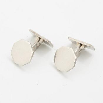 Wiwen Nilsson, a pair of cufflinks, sterling silver, Lund 1962.