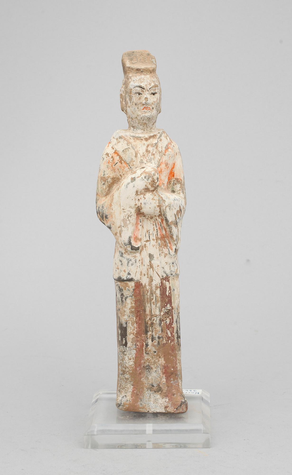 FIGURIN, lergods, Norra Wei, Kina troligen 386-534 e Kr.