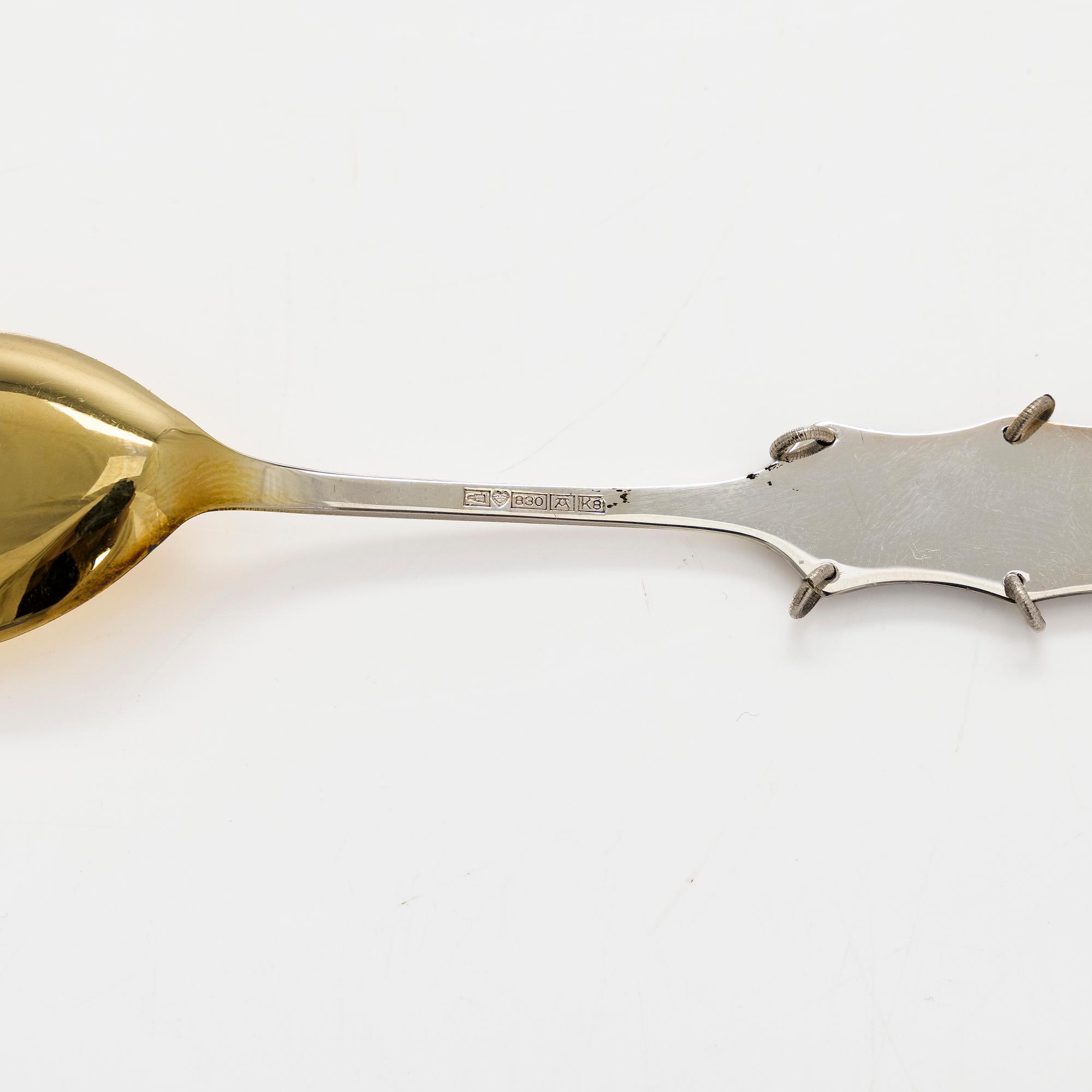 A 17-piece set of silver cutlery, Tornio and Turku, 1993 and 1984.