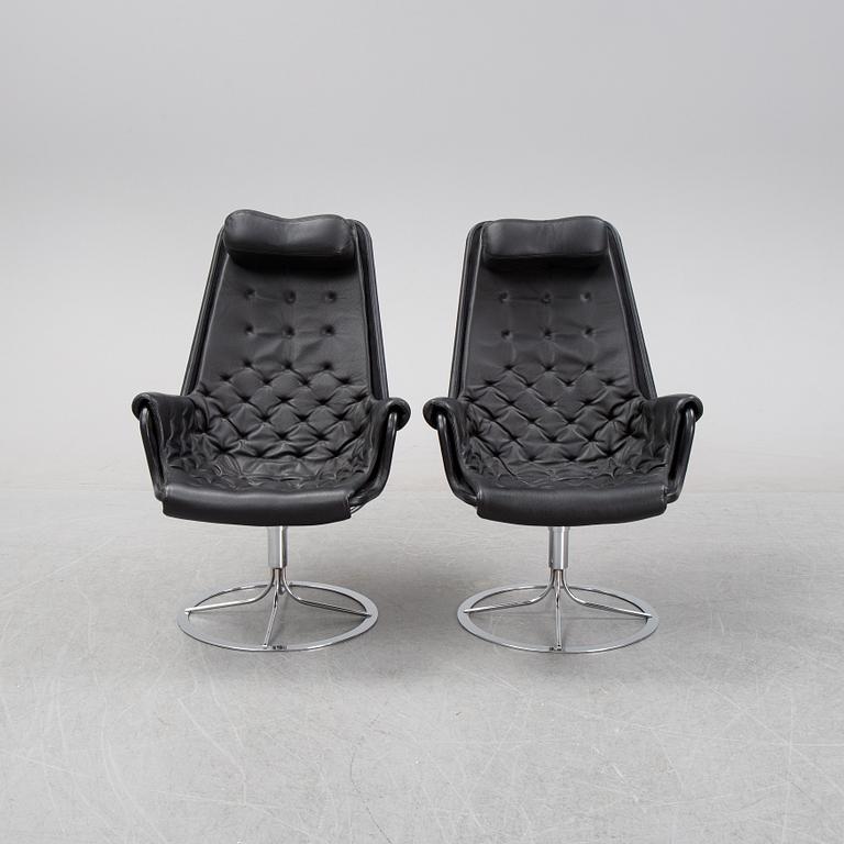 Bruno Mathsson, fåtöljer, ett par, "Jetson" för Dux 2000-tal, formgiven 1969.