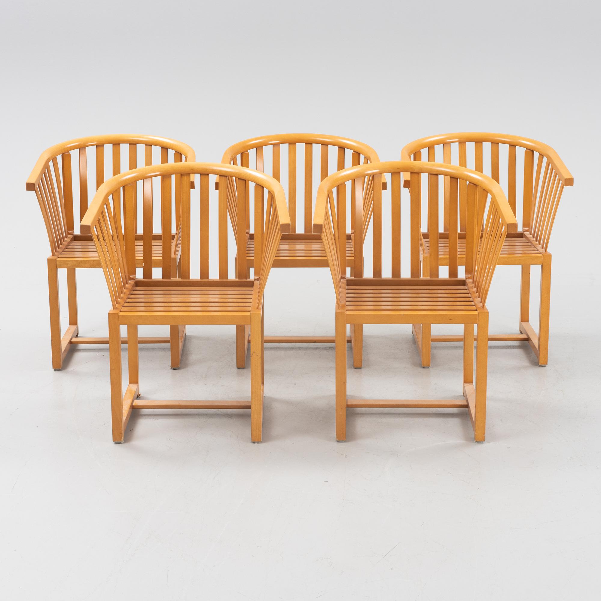 Åke Axelsson, karmstolar, 5 st, "Vaxholmaren", Gärsnäs, 1997.