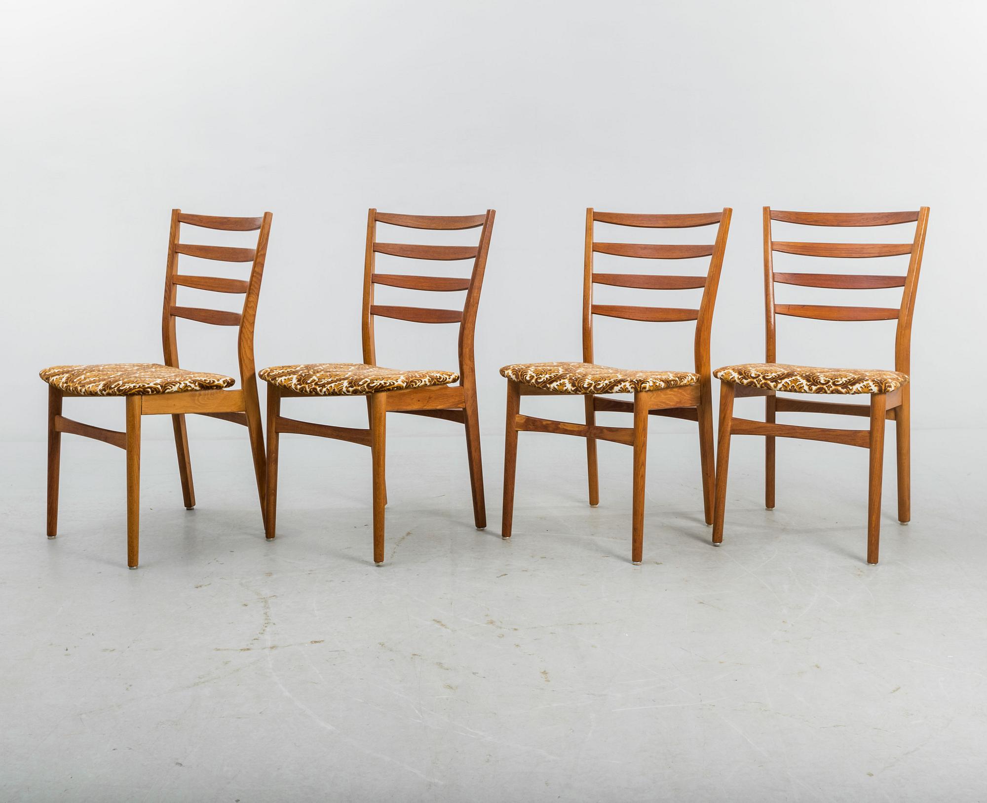 STOLAR, 4 st, etikettmärkta "Sibast Furniture, Made in Denmark".