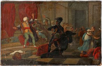 OKÄND KONSTNÄR, olja på duk, 1700/1800-tal.
