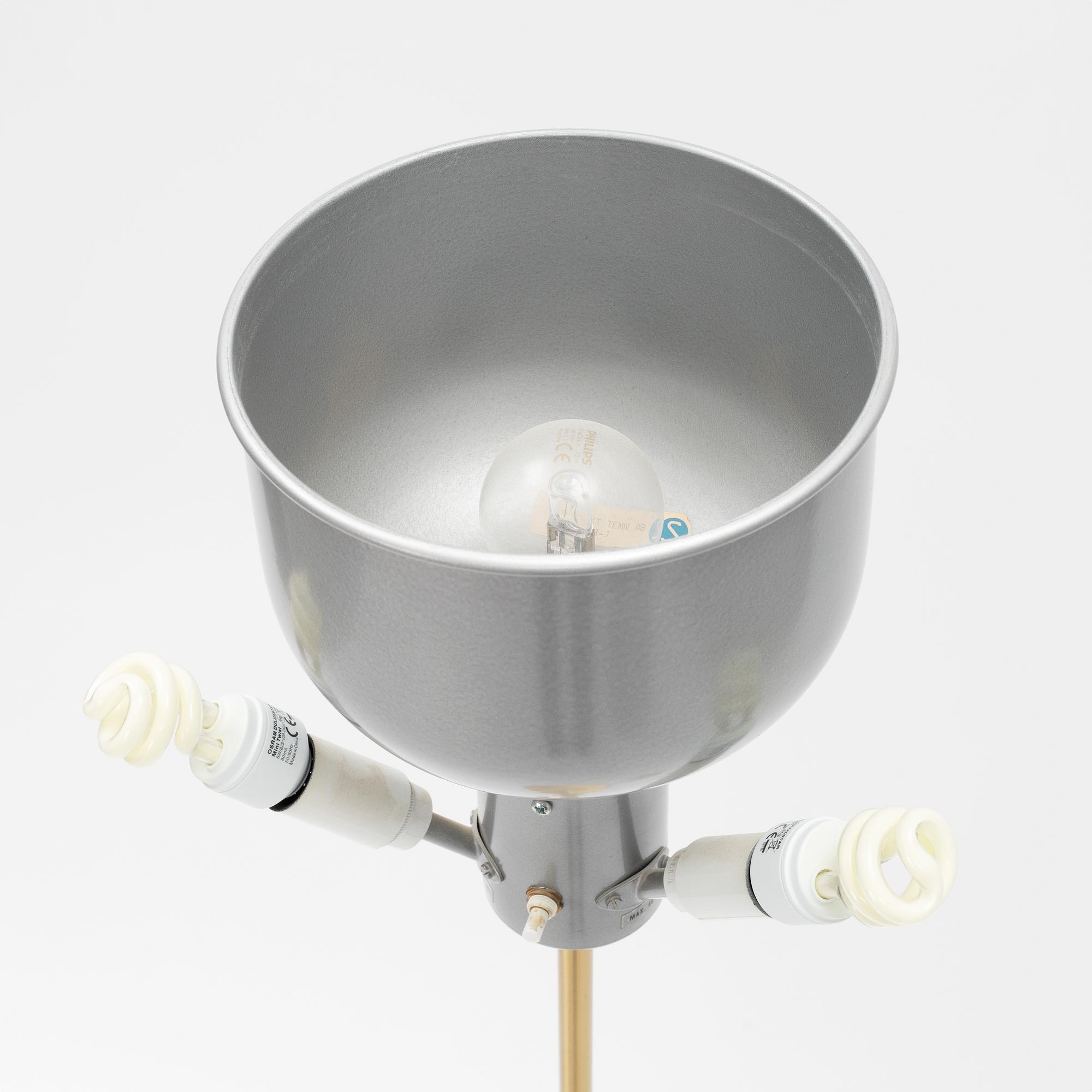 Josef Frank, a model 2148 brass floor light, Svenskt Tenn.