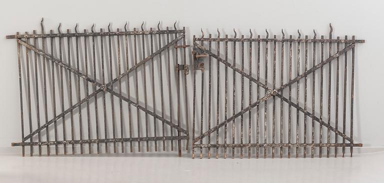 A pair of first part of 20th century iron gates.