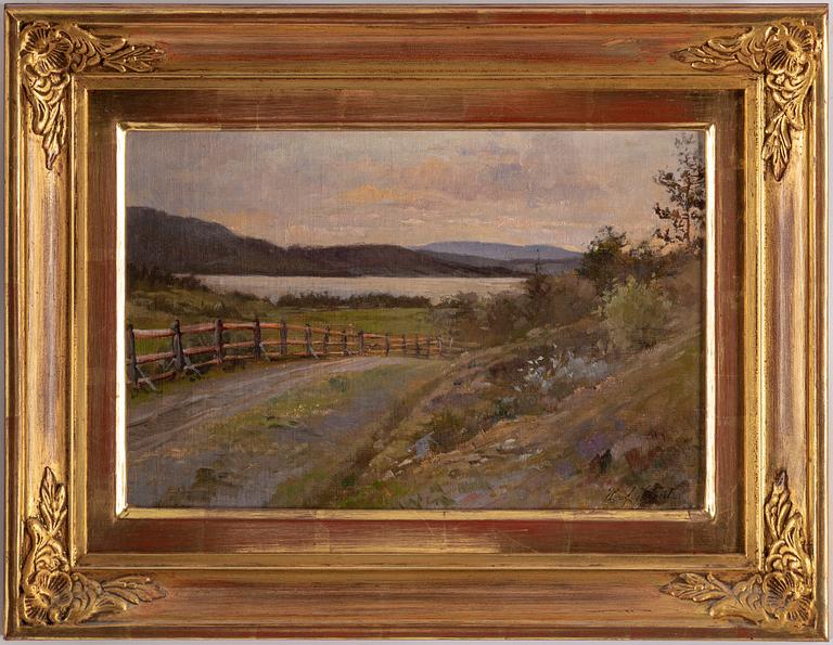 HILMA AF KLINT, oil on canvas laid down on panel, signed H. af Klint.