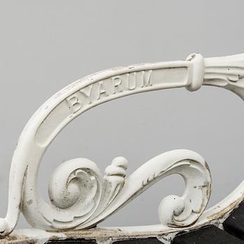 A pair of garden armchairs, Byarum.