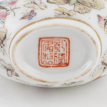 Ten porcelain snuff bottles, China, 20th century.