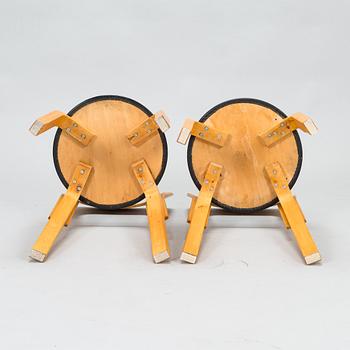 Alvar Aalto, four 1950s chairs, model 65, Artek.