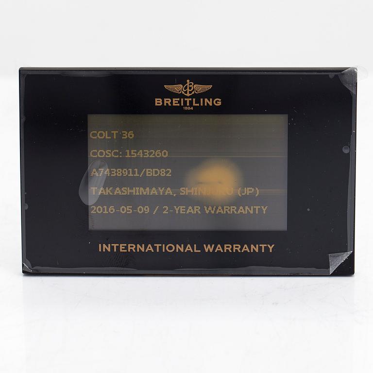 Breitling, Colt, Chronometre, armbandsur, 36 mm.