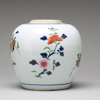 A famille rose ginger jar, Qing dynasty, 18th Century.