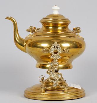 SAMOVAR, mässing. Sekelskiftet 1800/1900-tal.