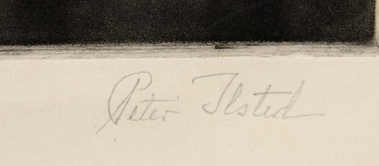 PETER ILSTED, mezzotint, sign.