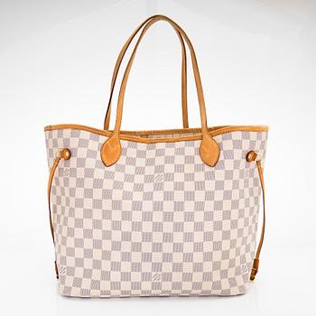 Louis Vuitton, A Damier azur "Neverfull MM" bag, 2012.