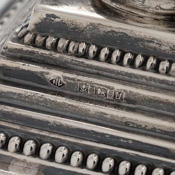 A pair of silver candlesticks, Birmingham, England 1969.