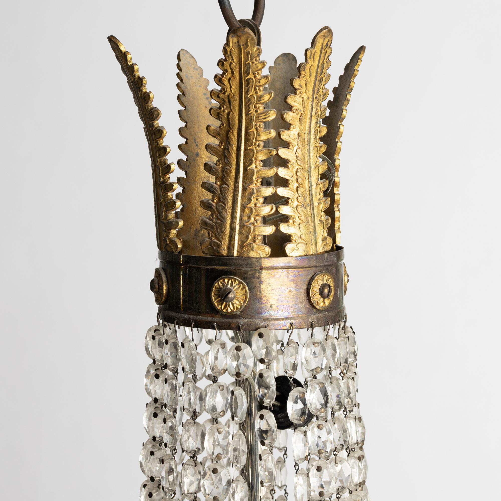 Ljuskrona, empirestil, 1900-tal.