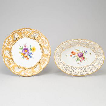 FAT, 4 stycken, porslin. Meissen, 1900-tal.