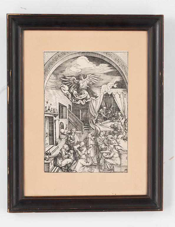 Albrecht Dürer, "Die Geburt Mariens", ur: "Das Marienleben".