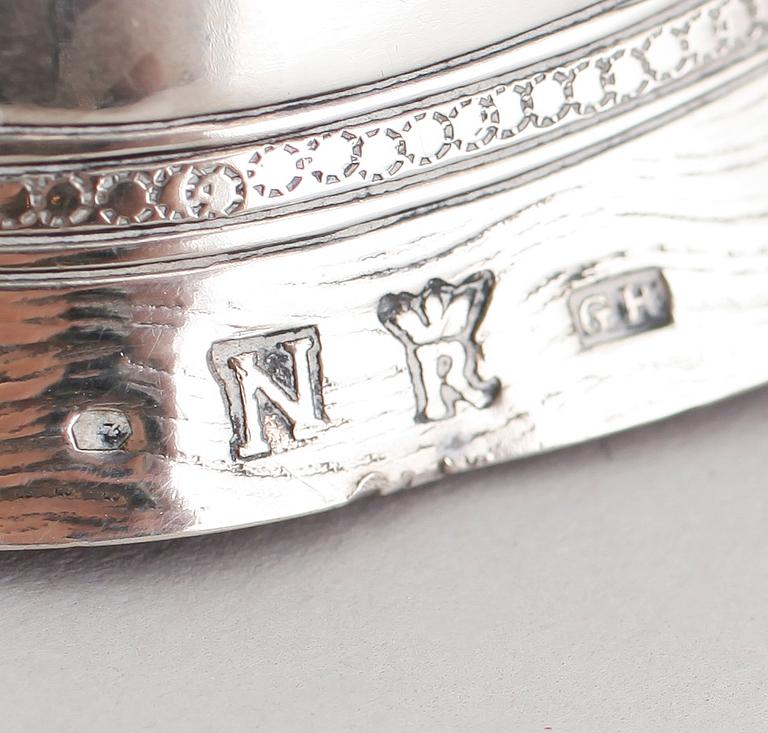FIGUR, silver, möjligen Frankrike. Vikt ca 410 gram.