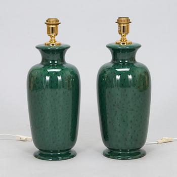 Paolo Maroni, bordlampor, ett par, Italien 1900-talets slut.