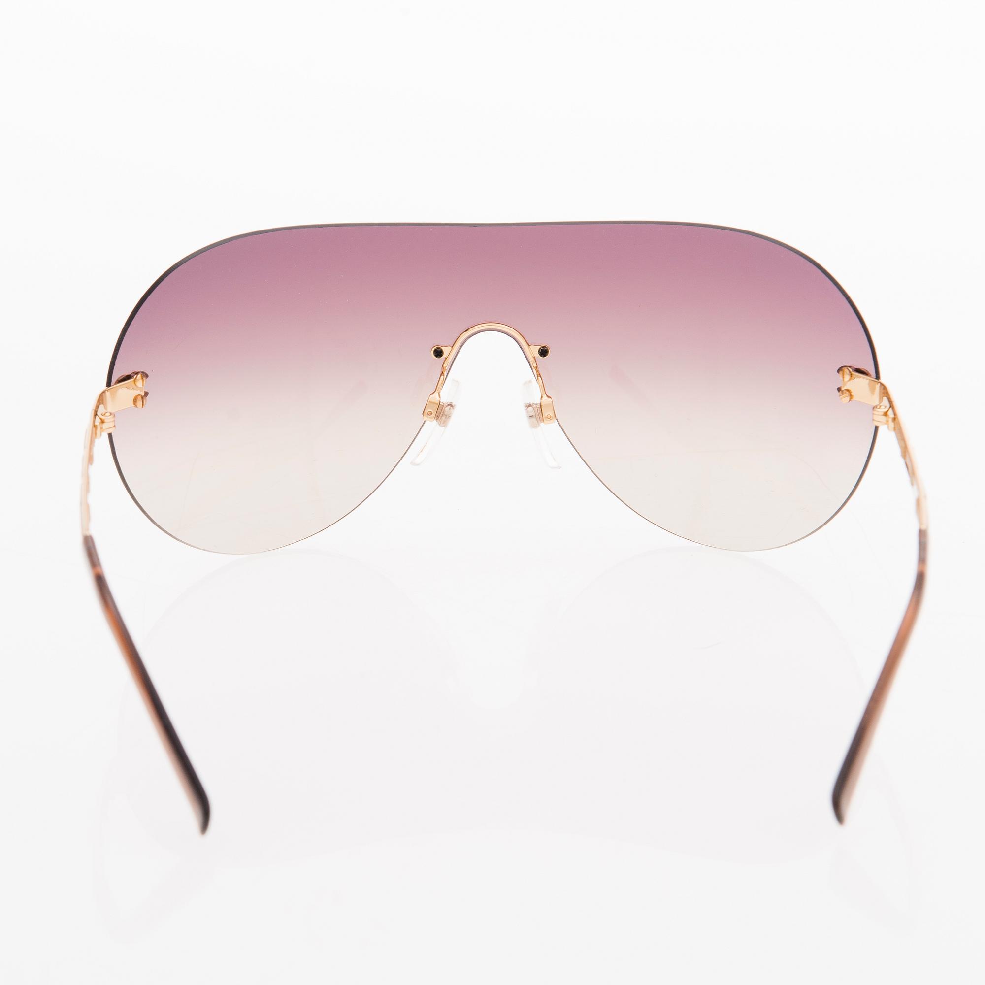A Pair of Frameless Goldtone Sunglasses, Model 4118.