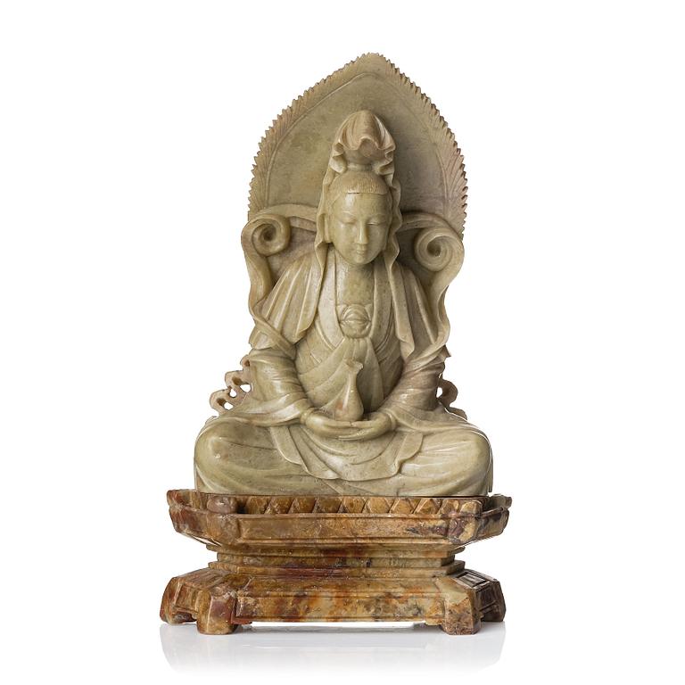 Skulptur, soapstone. Kina, tidigt 1900-tal.