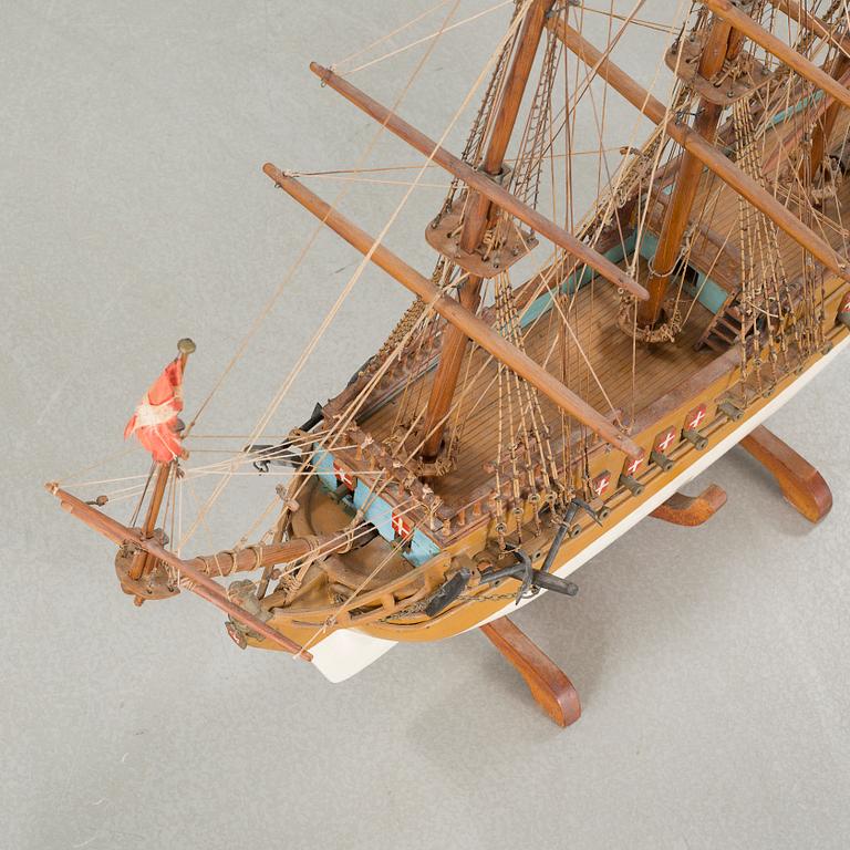 A 20th century ship model.