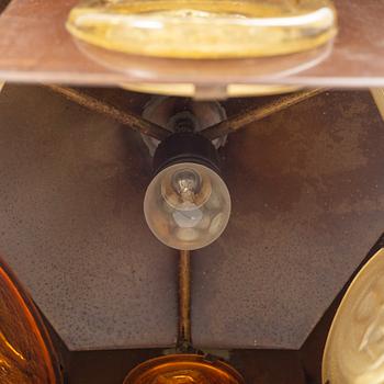 Erik Höglund, a ceiling lamp, Boda Glasbruk, second half of the 20th Century.