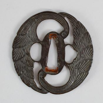 TSUBA, brons, Japan, 1800-tal.