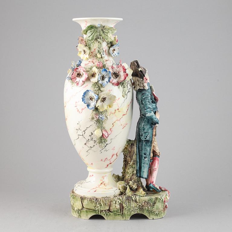 Vase, porcelain, rococo style, 1900's.