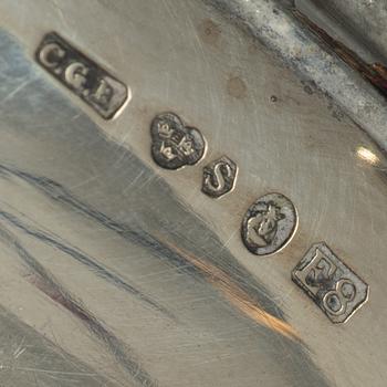 Ten Swedish silver dishes, including mark of KG Markström, Uppsala 1916.