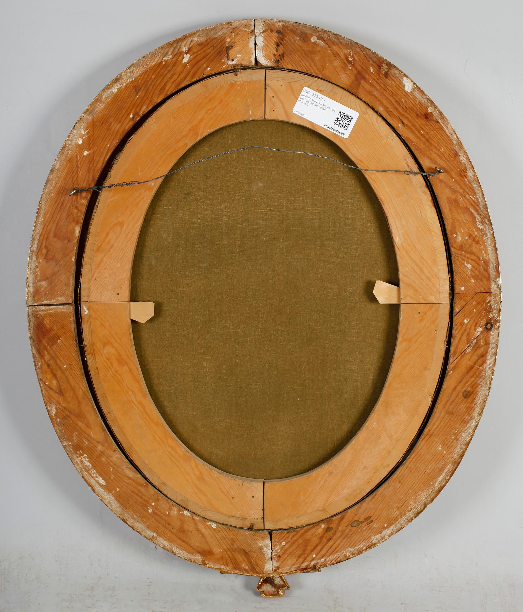 OKÄND KONSTNÄR, olja på duk, 1700-/1800-tal.