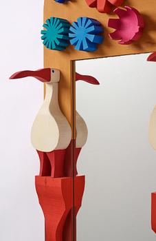 Erik Höglund, a sculptural wall mirror, Eriksmålaglas, Sweden, 1960-70s.