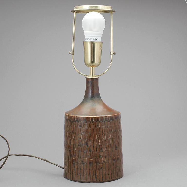 BORDSLAMPA, stengods, Stig Lindberg, Gustavsbergs studio, 1900-talets andra hälft.