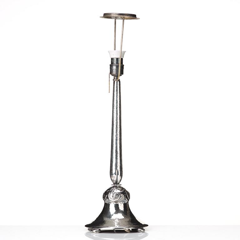 Juweler Carl Söderqvist, a silver table lamp, Gothenburg, Sweden 1931.