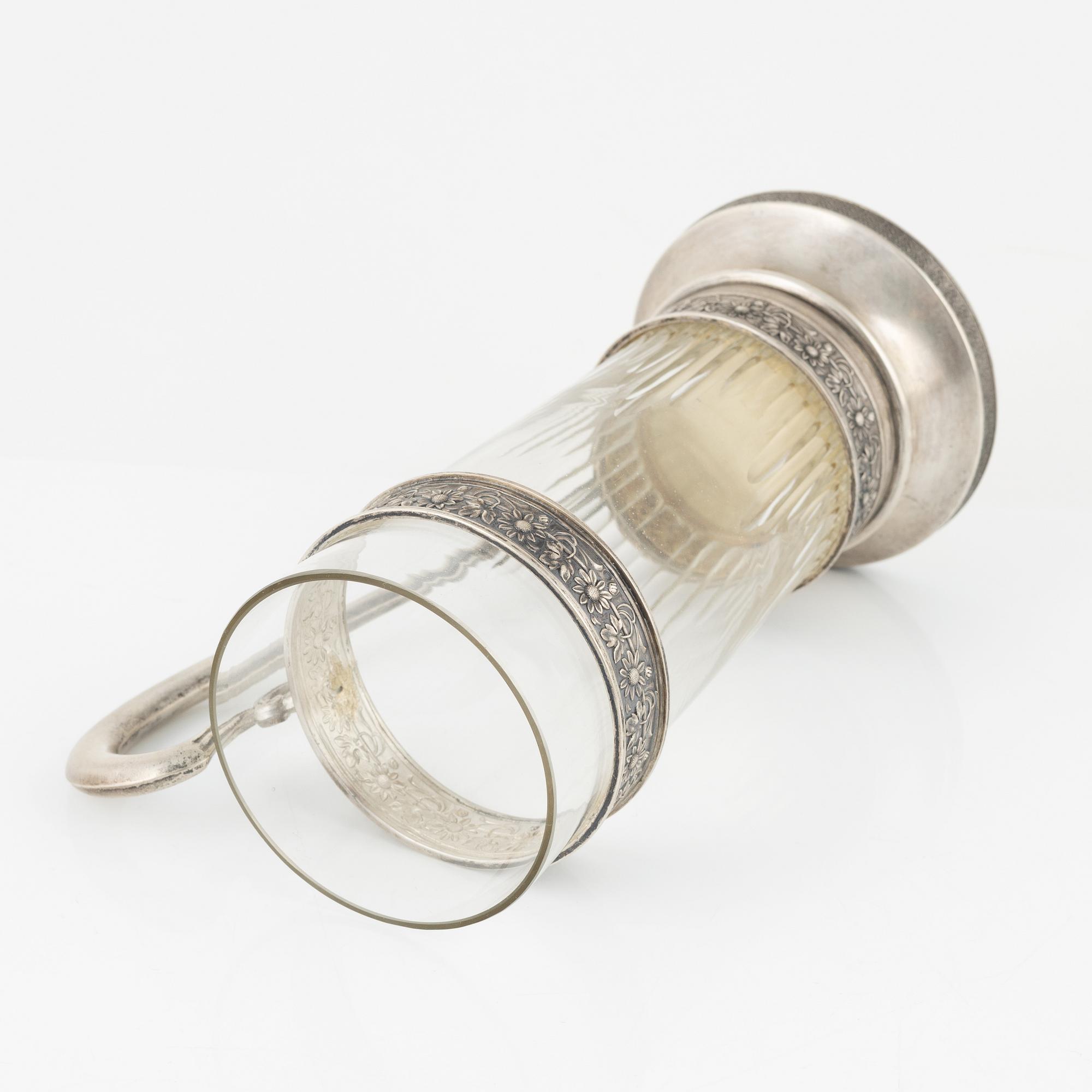 A Russian Silver Teaglass Holder, Moscow 1908-26.