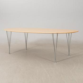 Bruno Mathsson/Piet Hein, table, "Superellipse" for Fritz Hansen Denmark, late 20th century.