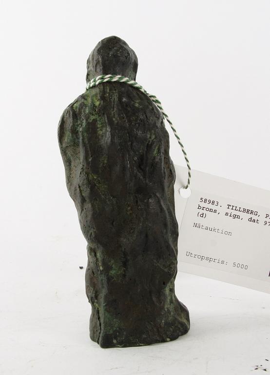 TILLBERG, PETER, skulptur, brons, sign, dat 97, numr 28/50.