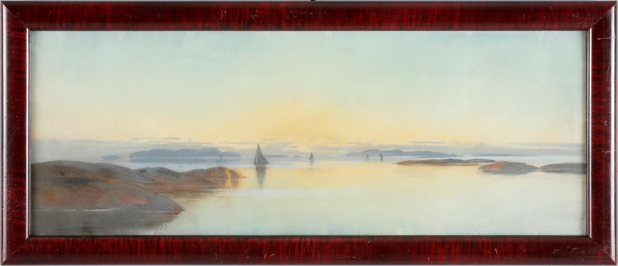 CARL BRANDT, pastell, sign 1903.