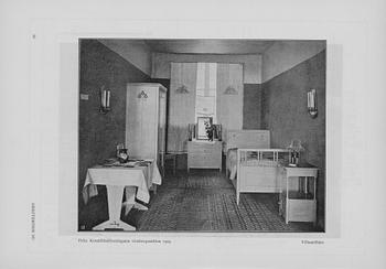 Louis Sparre, a four-piece villa furniture suite for Oy Mobilia Ab. Around 1905.